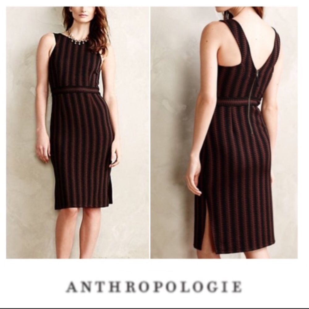 Anthropologie chevron midi